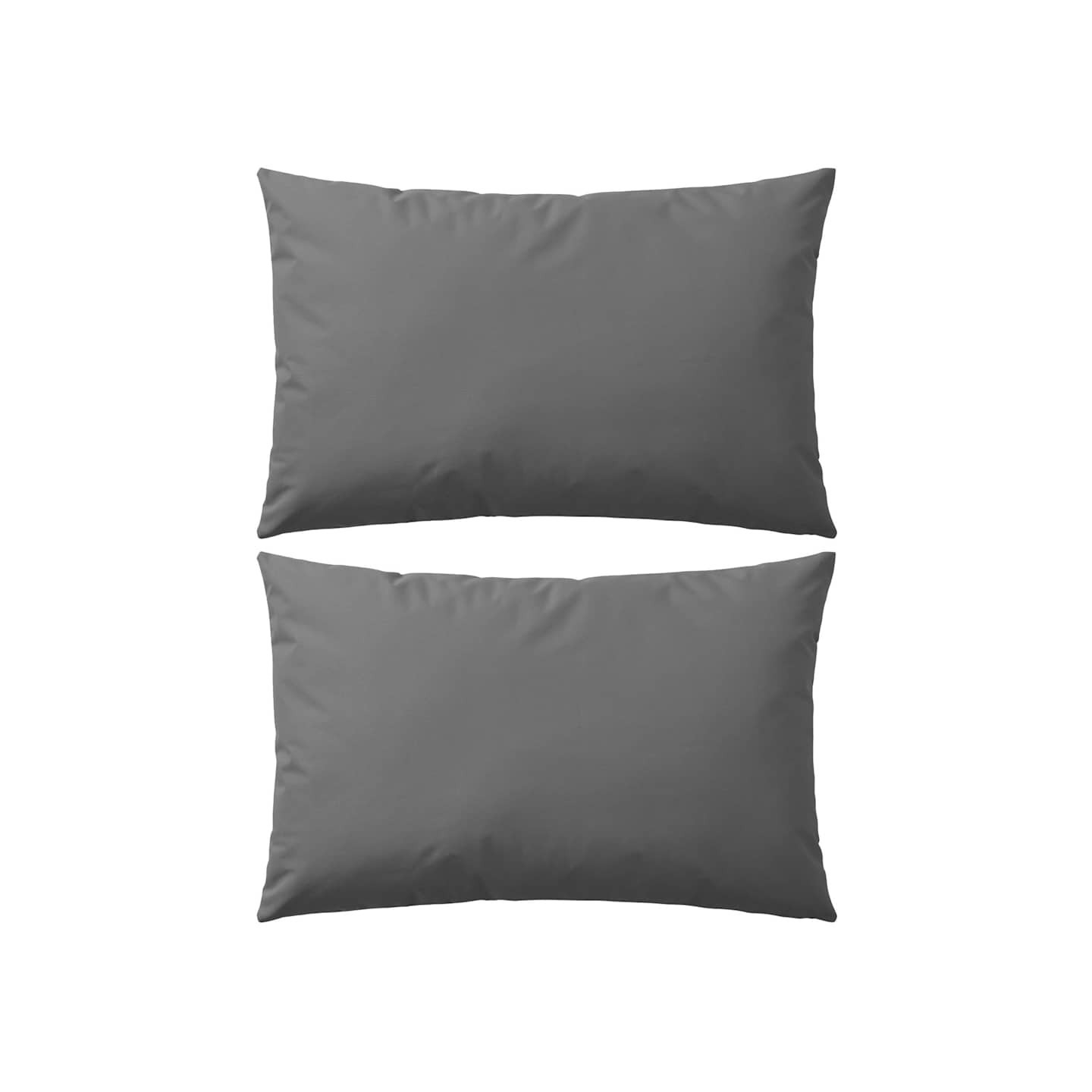 Oreiller d'extérieur lot de 2 60 x 40 cm Gris