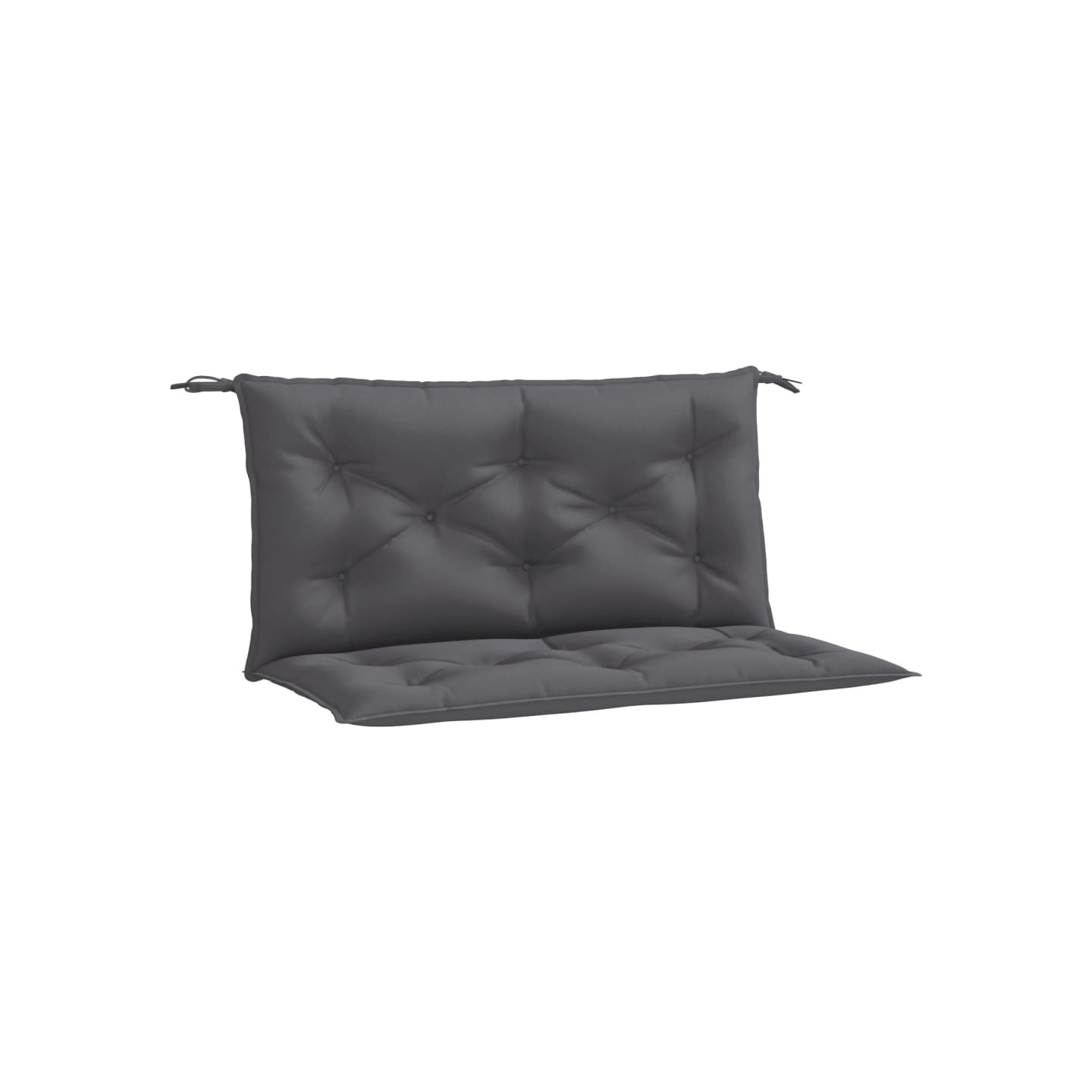 Coussins de banc de jardin lot de 2 anthracite tissu Oxford