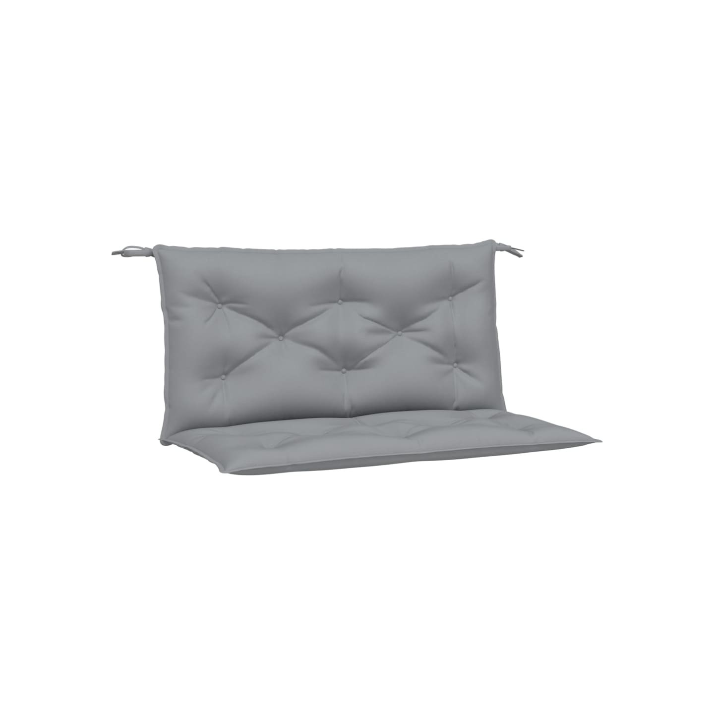Coussins de banc jardin lot de 2 gris 100x50x7 cm tissu Oxford