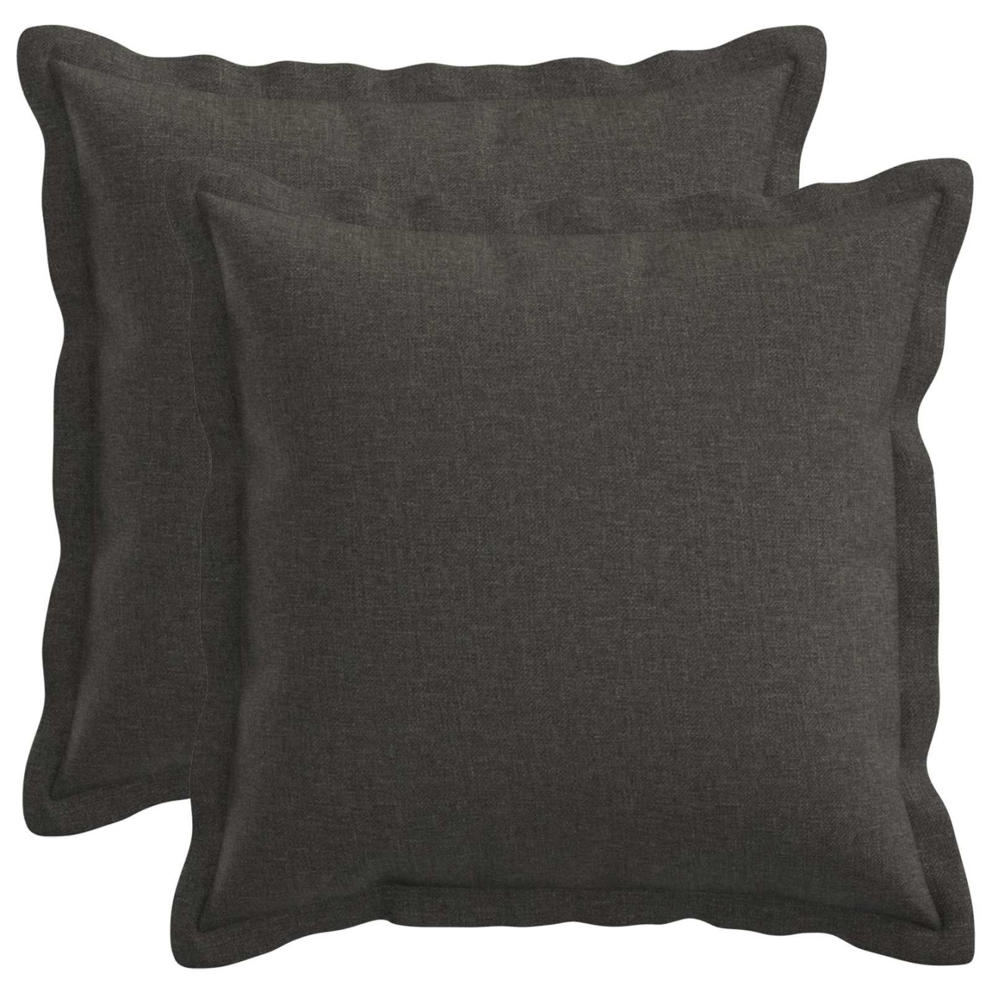 Coussin HOUTEN 2 pièces Gris foncé Lin synthétique