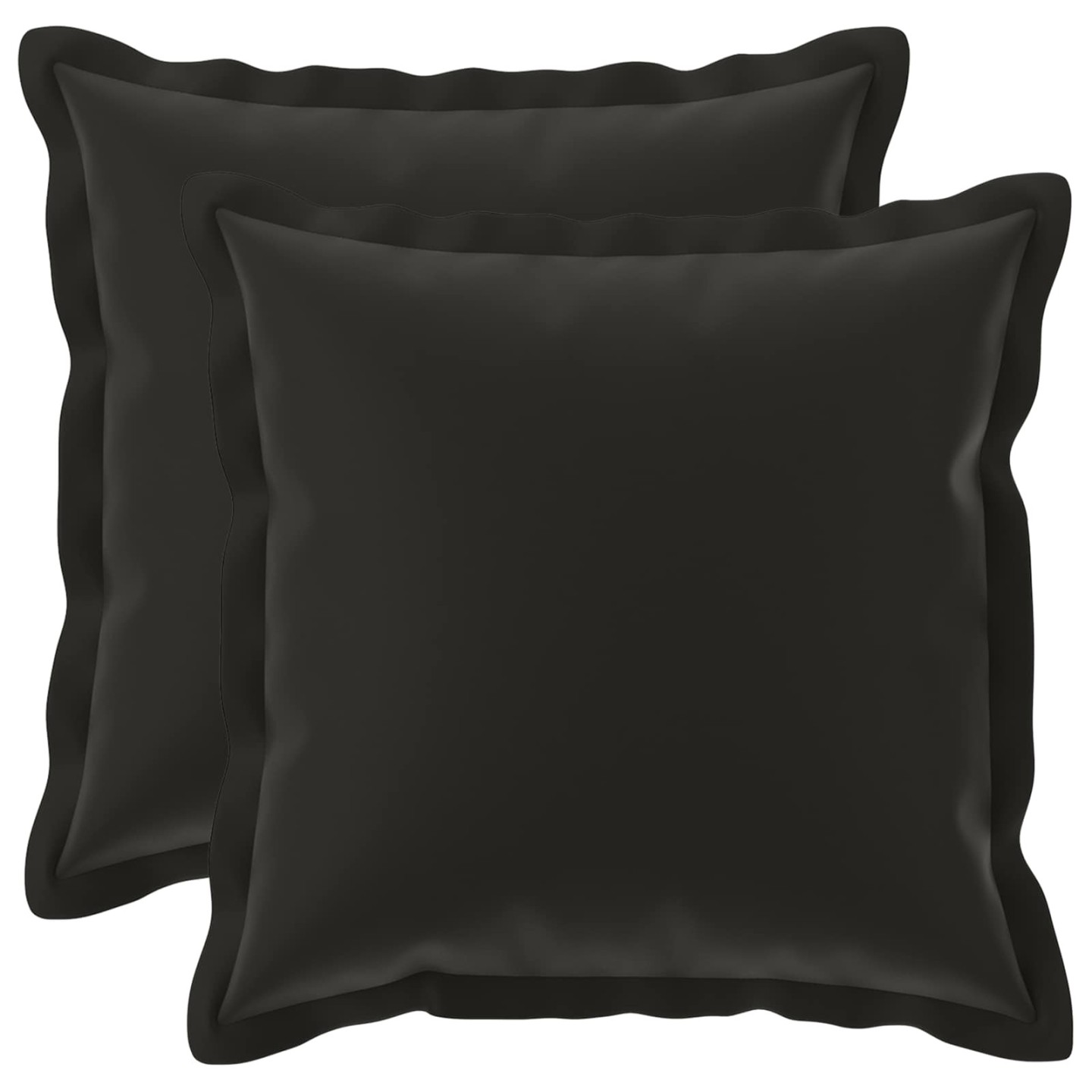 Coussin avec oreiller HOUTEN 2 pc Noir Polyester