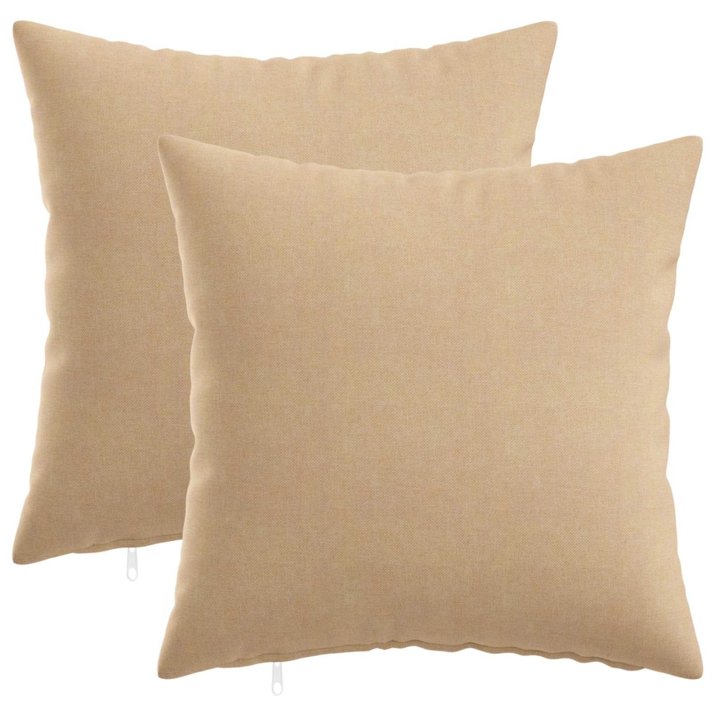Coussin avec oreiller HEERLEN 2 pc Crème Tissu