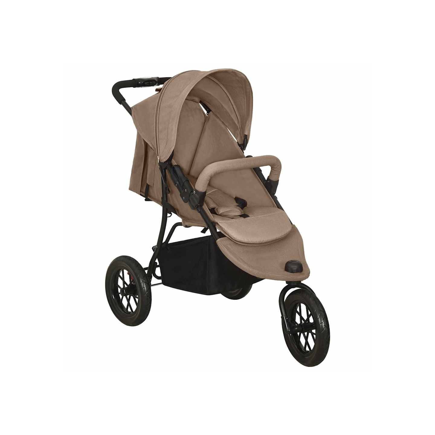 Poussette pour bébé Taupe Acier