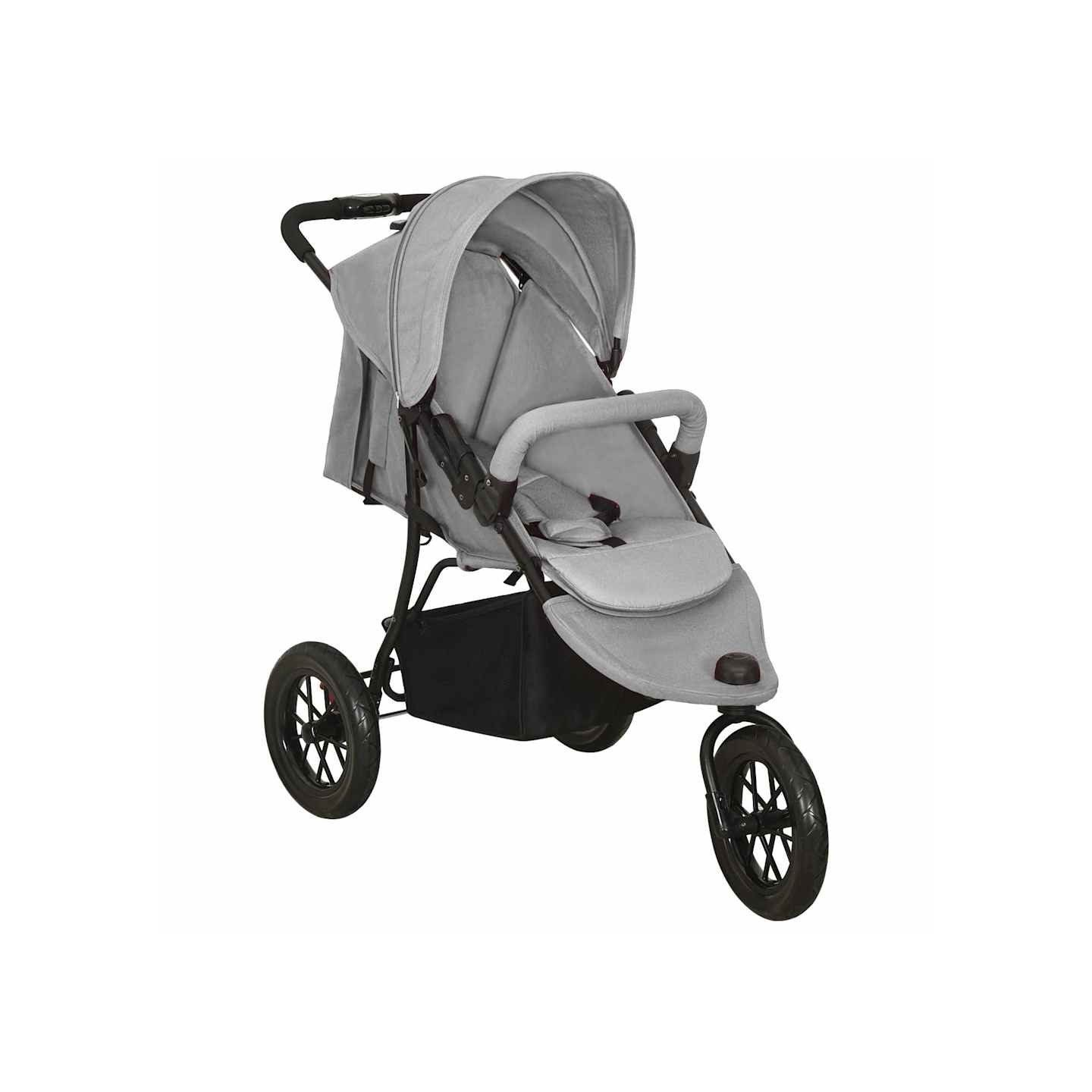 Poussette pour bébé Gris clair Acier