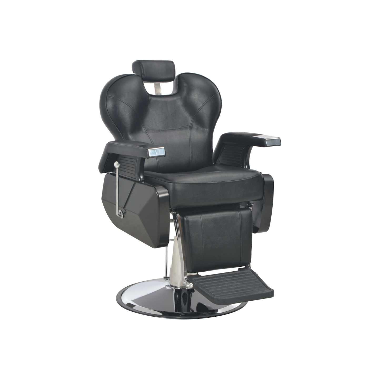 Chaise de barbier Noir 72x68x98 cm Similicuir