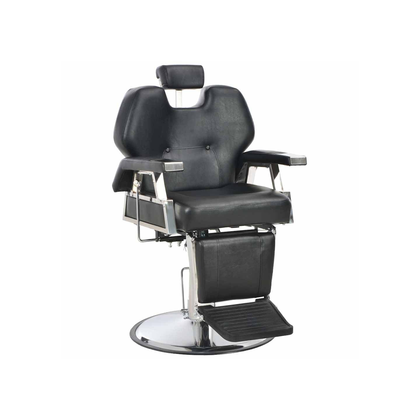 Chaise de barbier Noir 72x68x98 cm Similicuir