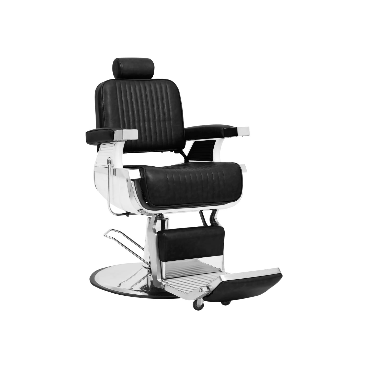 Chaise de barbier Noir 68x69x116 cm Similicuir