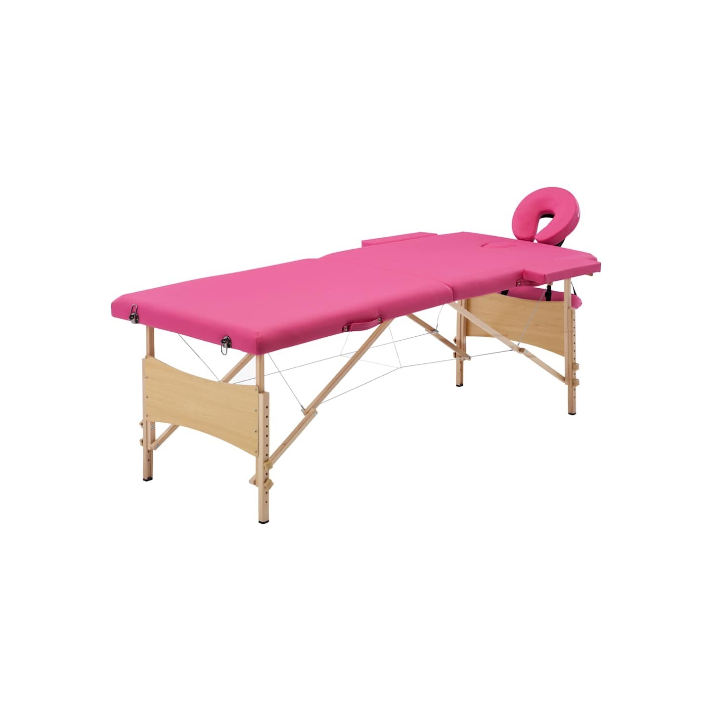 Table de massage pliable 2 zones Bois Rose