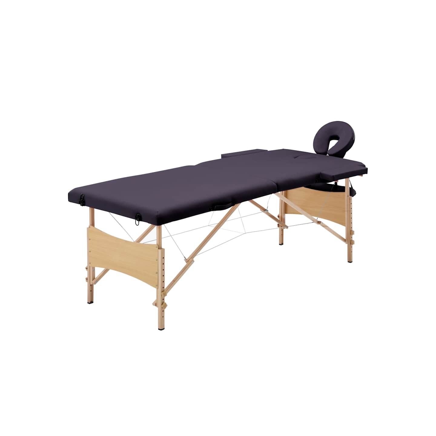 Table de massage pliable 2 zones Bois Violet