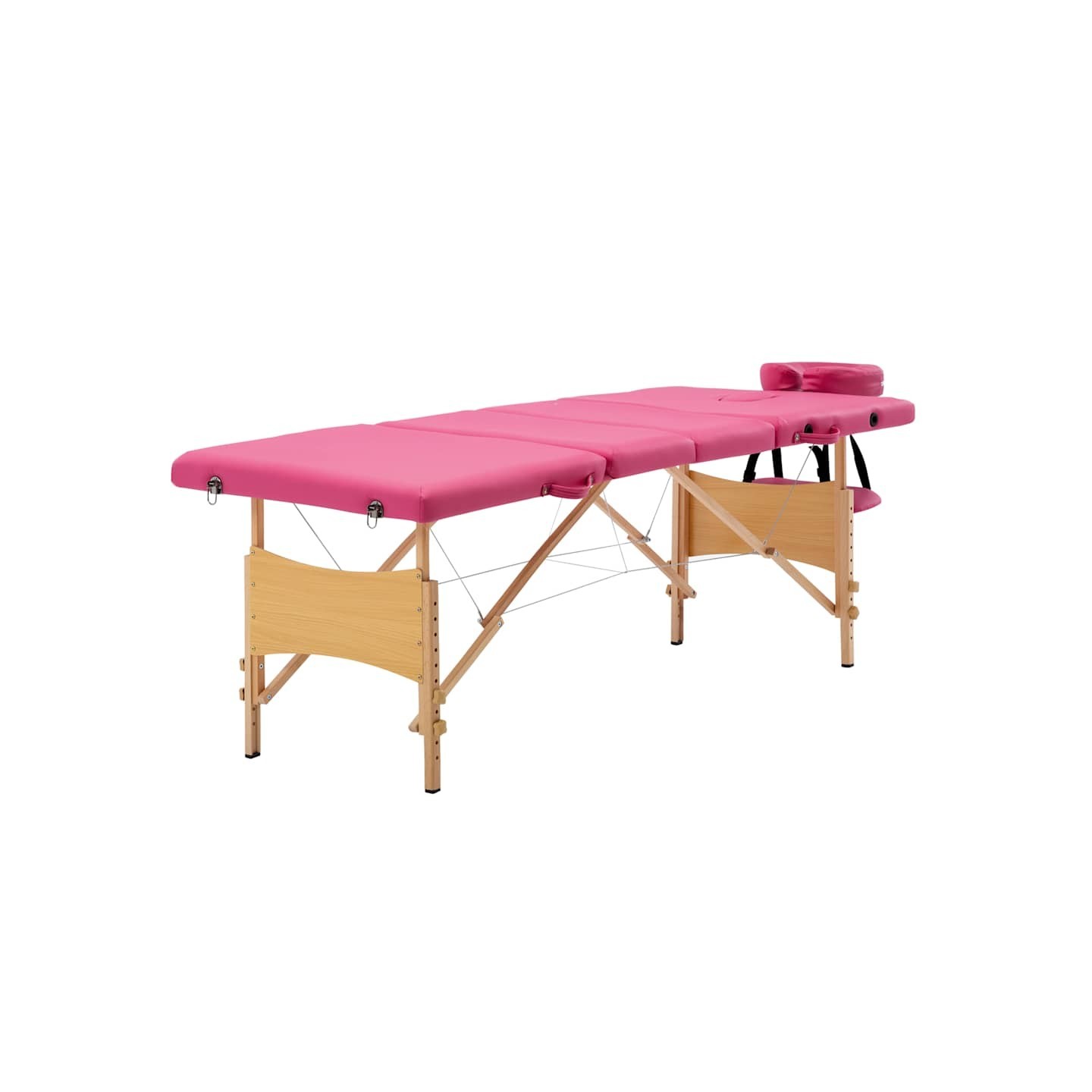 Table de massage pliable 4 zones Bois Rose