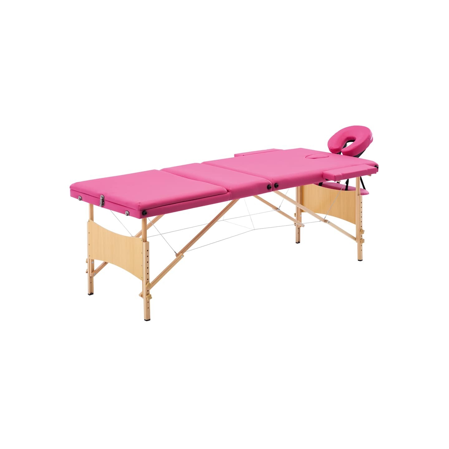 Table de massage pliable 3 zones Bois Rose