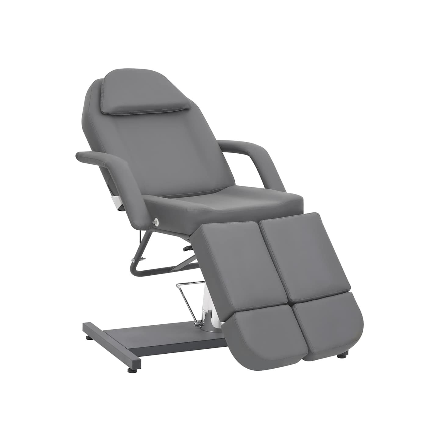 Chaise de traitement de beauté Similicuir Gris 180x62x78 cm