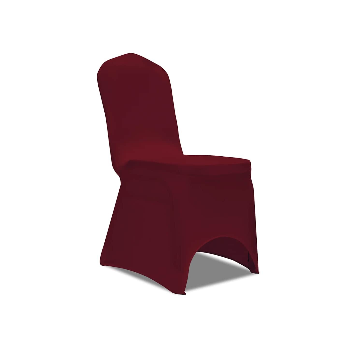 50 housses de chaise extensibles bordeaux