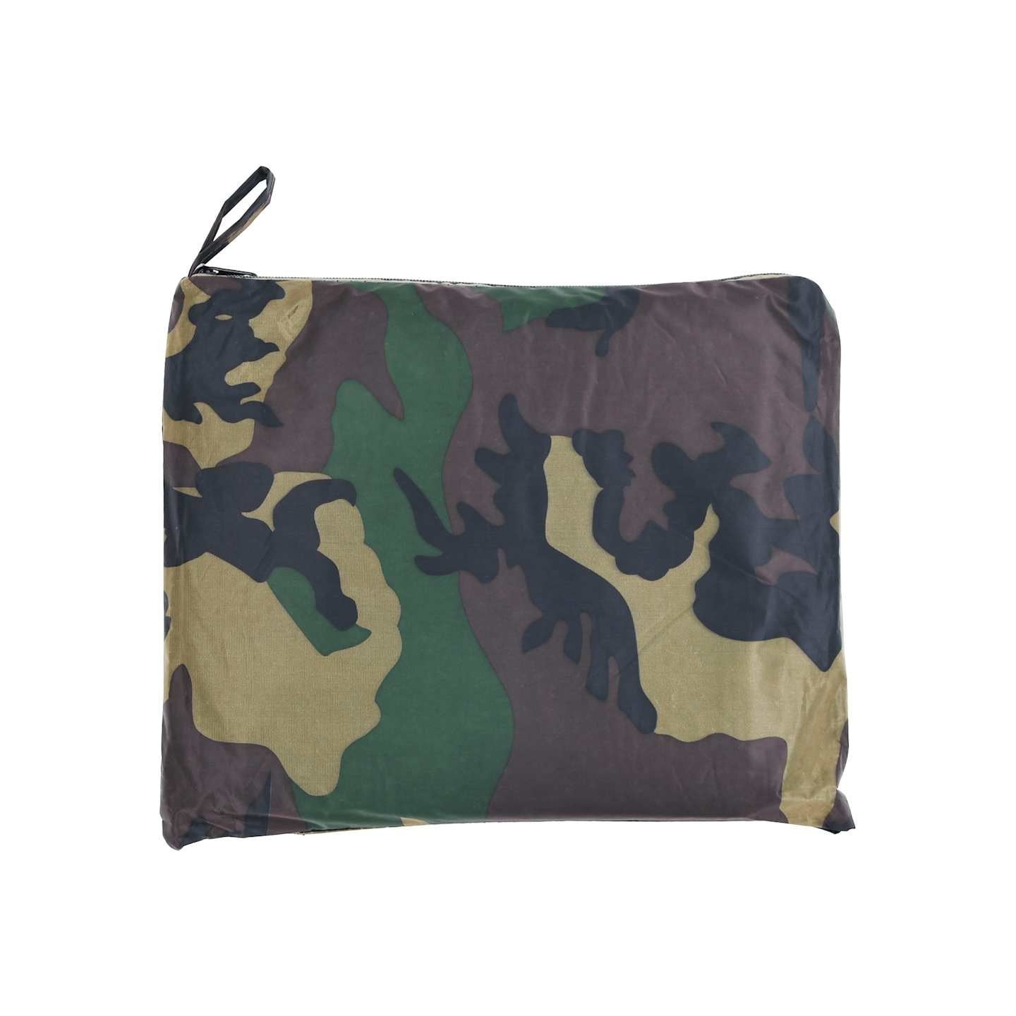 Combinaison de pluie avec capuche 2 pcs Hommes Camouflage L