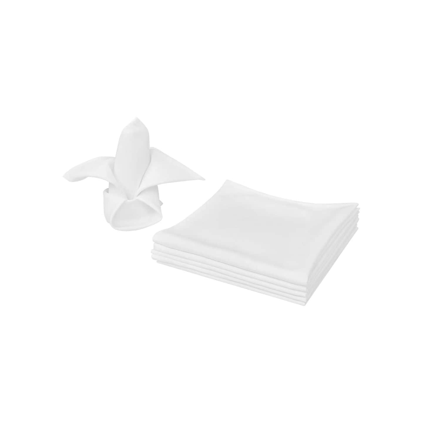 Serviettes de table 50 pcs Blanc 50x50 cm