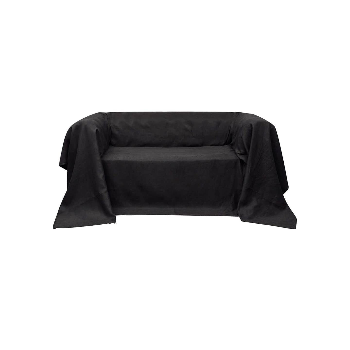 Housse de canapé Micro-suède Anthracite 140x210 cm
