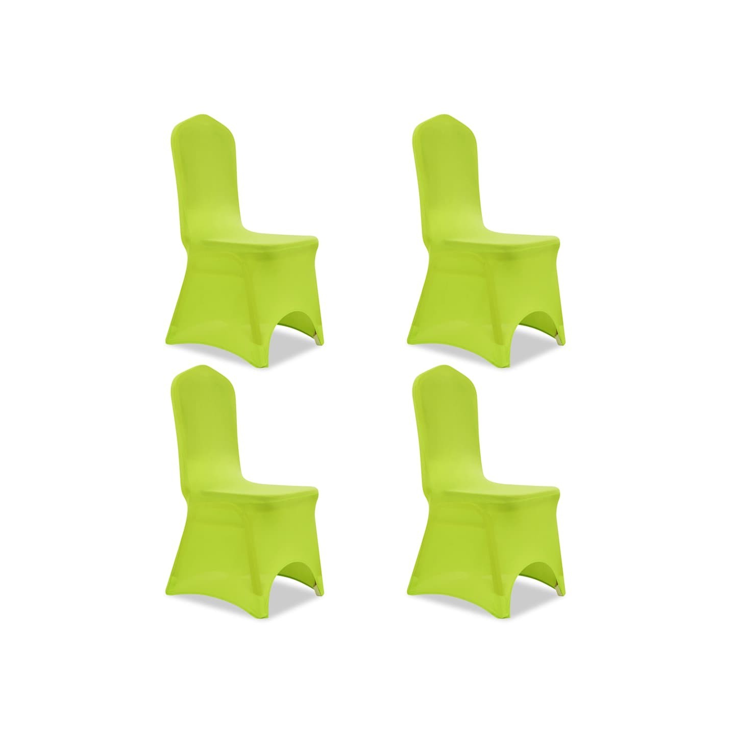 Housse de chaise extensible 4 pcs vert
