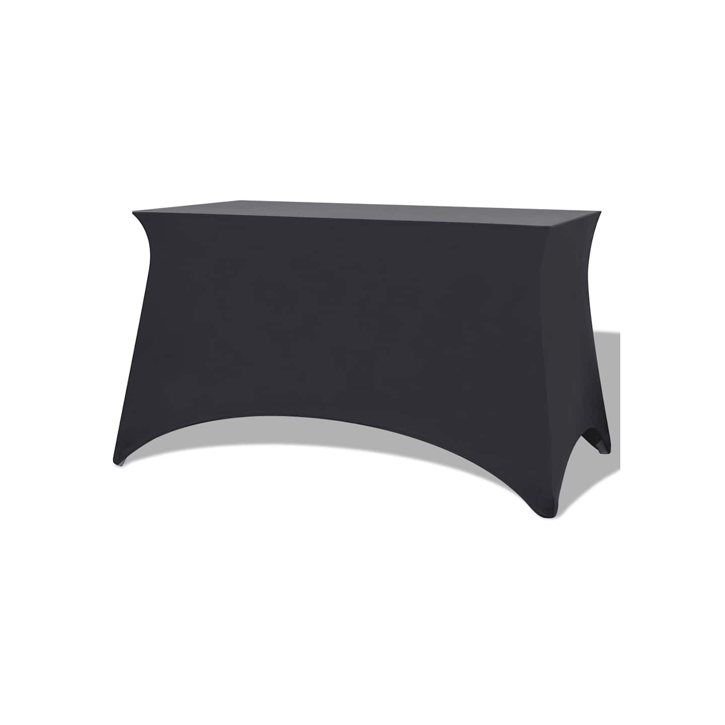 Housses extensibles pour table 2 pièces 243x76x74cm Anthracite
