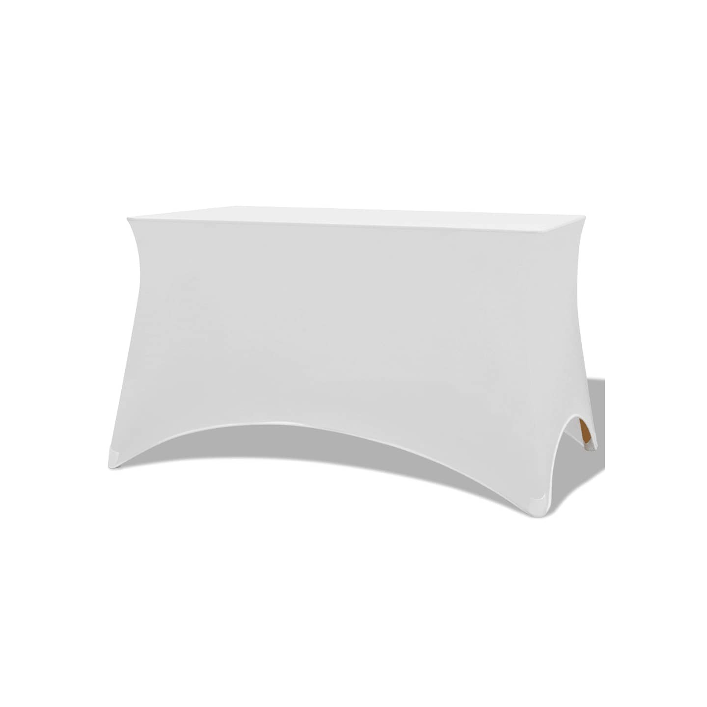 Housses extensibles pour table 2 pièces 120x60,5x74 cm Blanc