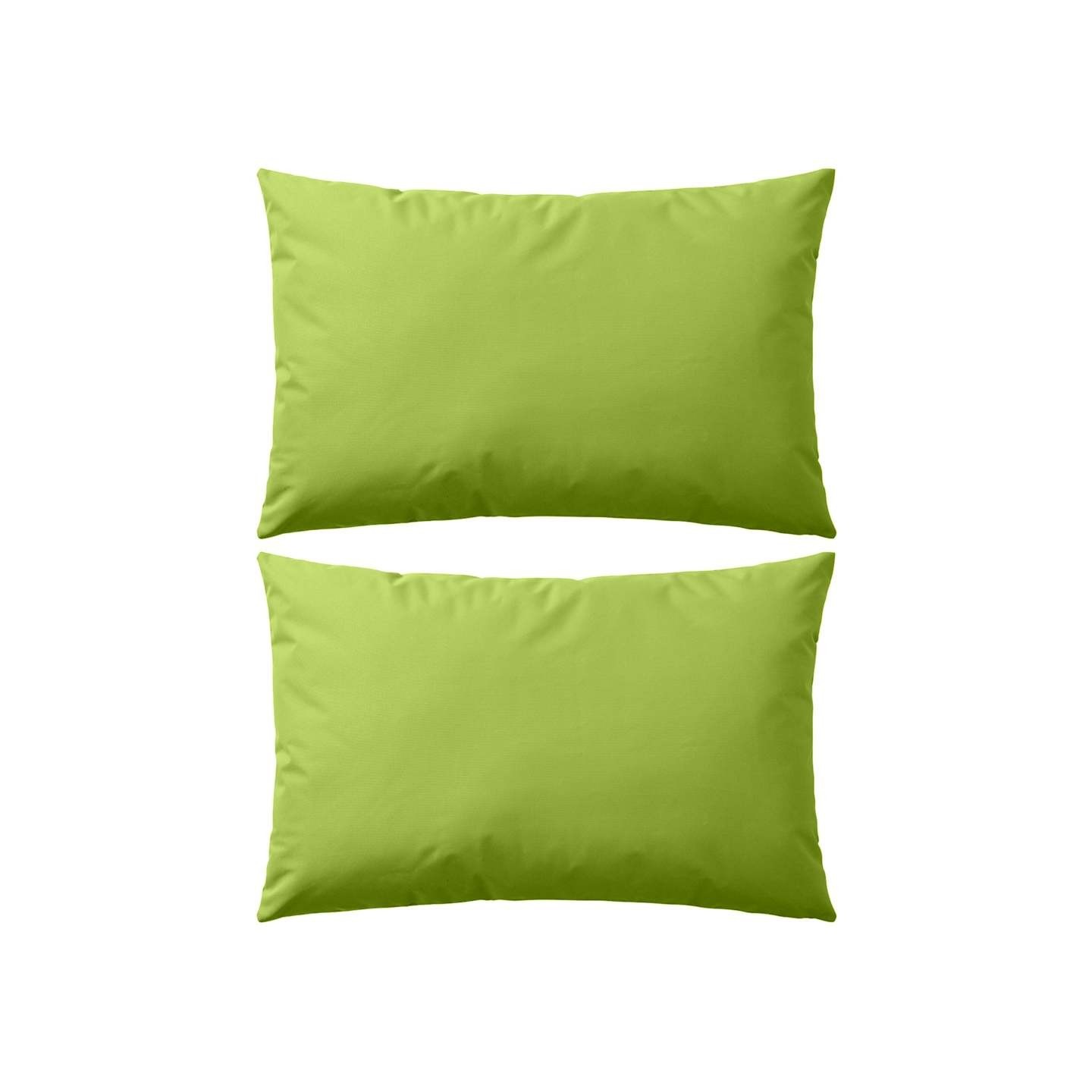 Oreiller d'extérieur lot de 2 60 x 40 cm Vert pomme