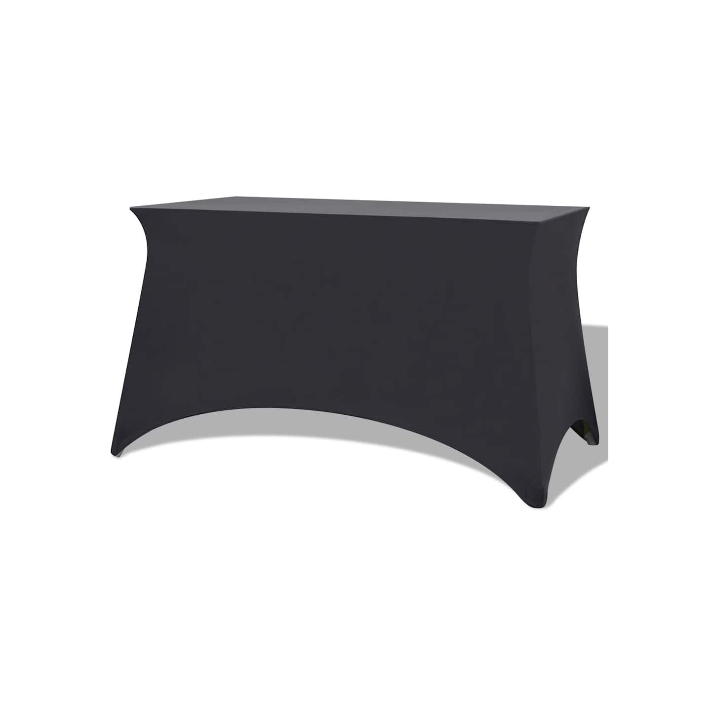 Housses extensibles pour table 2 pcs 120x60,5x74 cm Anthracite