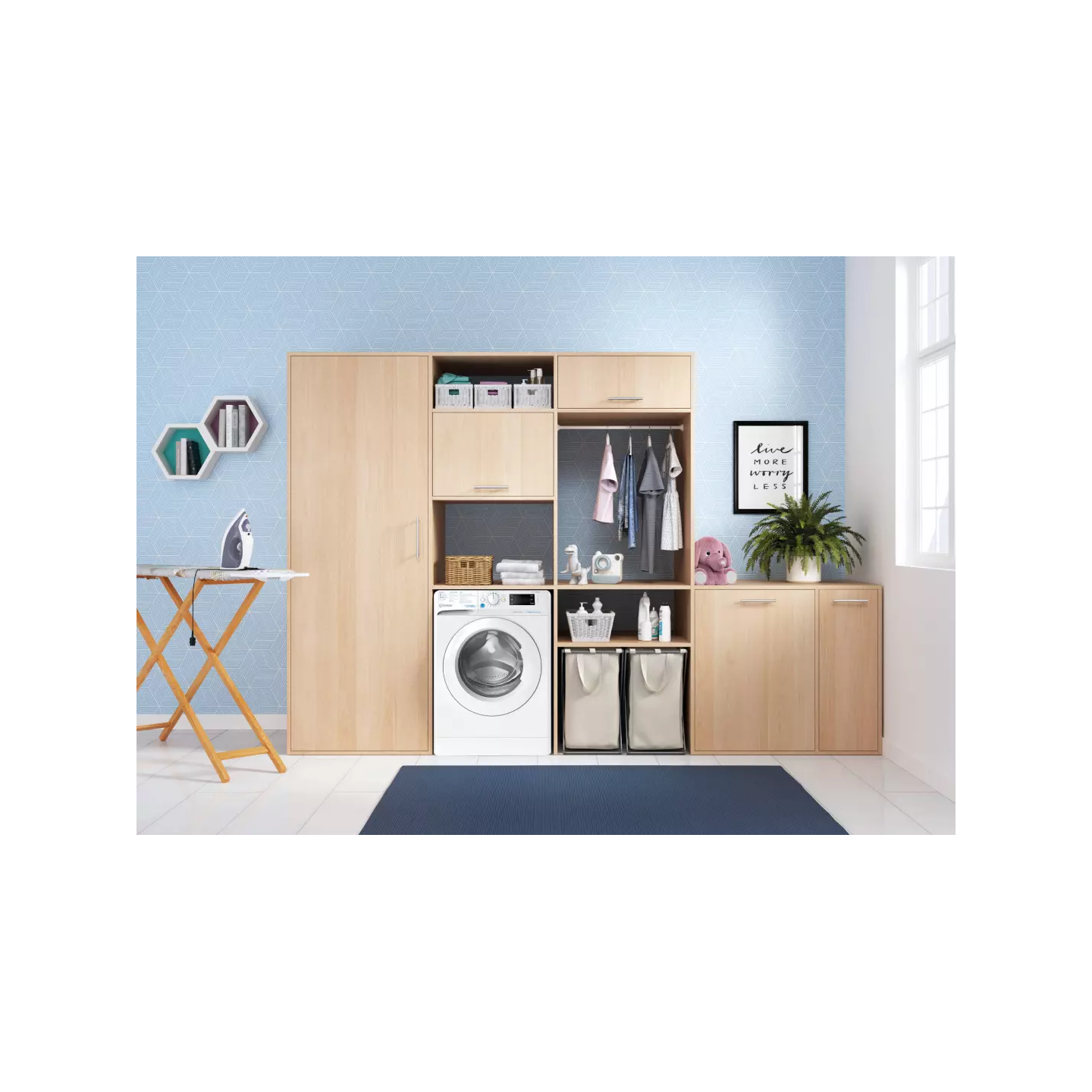 Lave-linge Indesit BWE8127XWVFR 8 kg Push&Go Steam | Nimestore