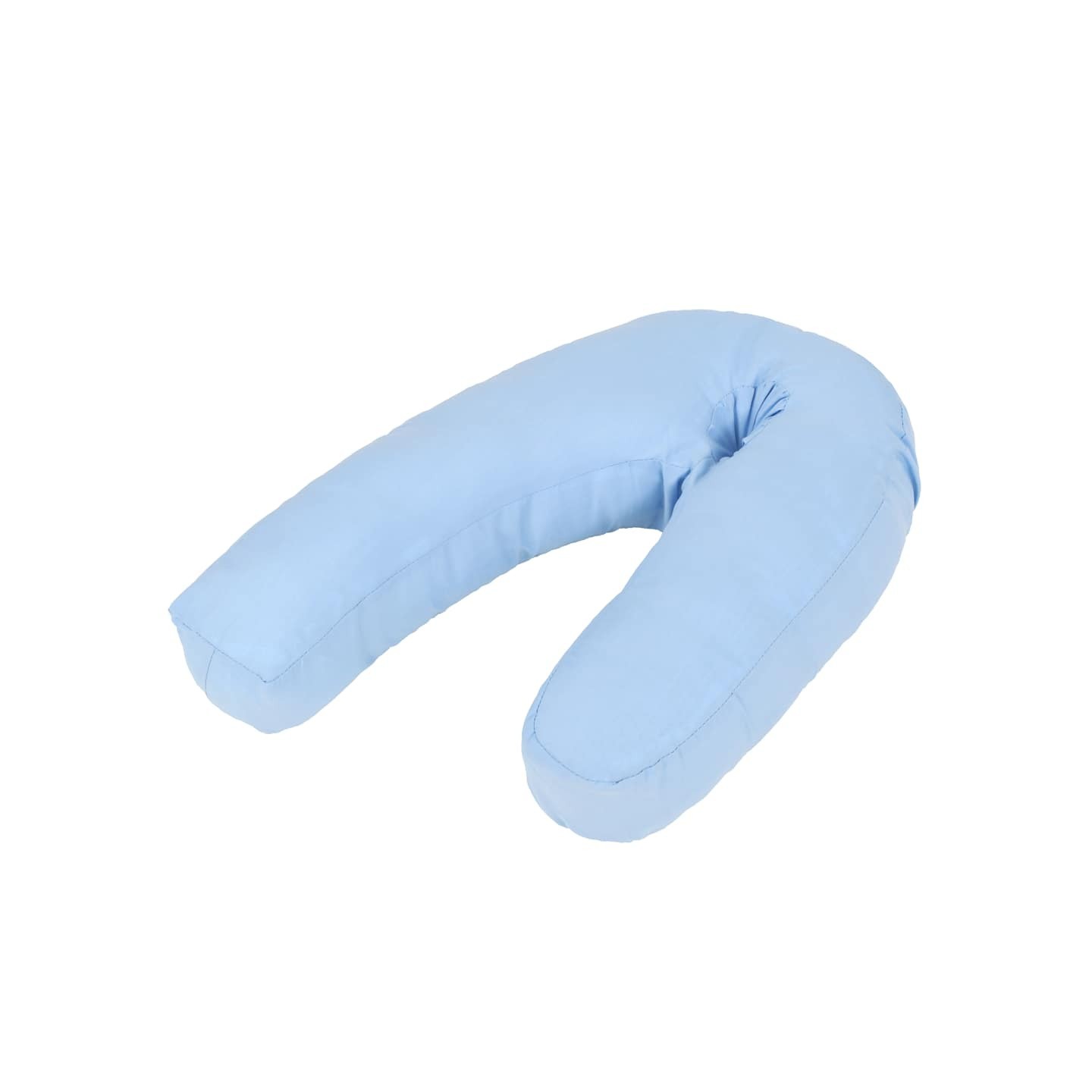Coussin de grossesse en forme de J 54x(36-43) cm Bleu