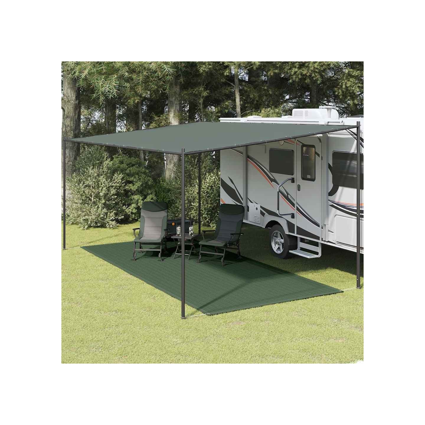 Tapis de tente 250 x 600 cm PEHD Vert