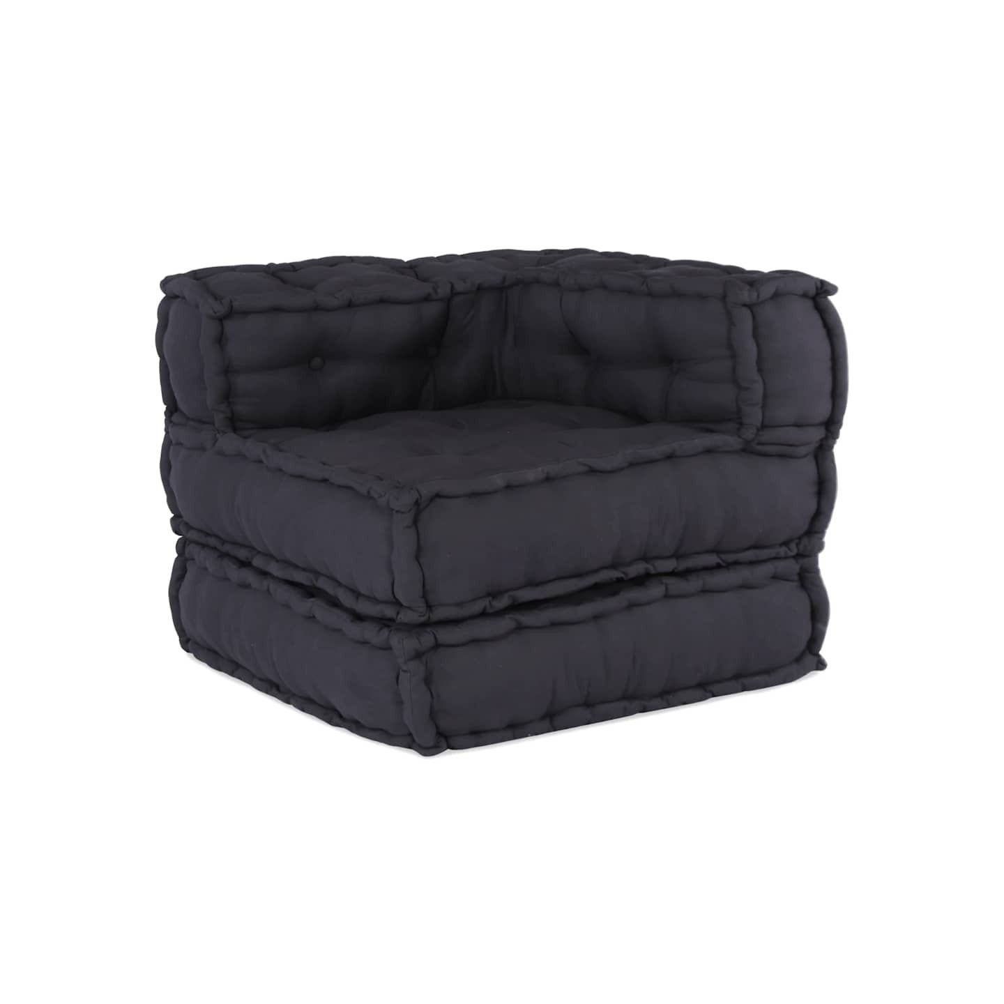 Canapé modulaire anthracite 70x70x54 tissu