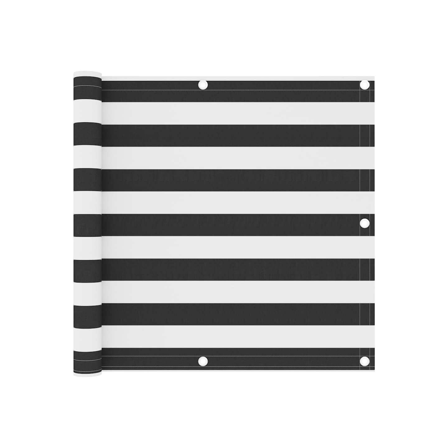 Écran de balcon Anthracite et blanc 90x400 cm Tissu Oxford