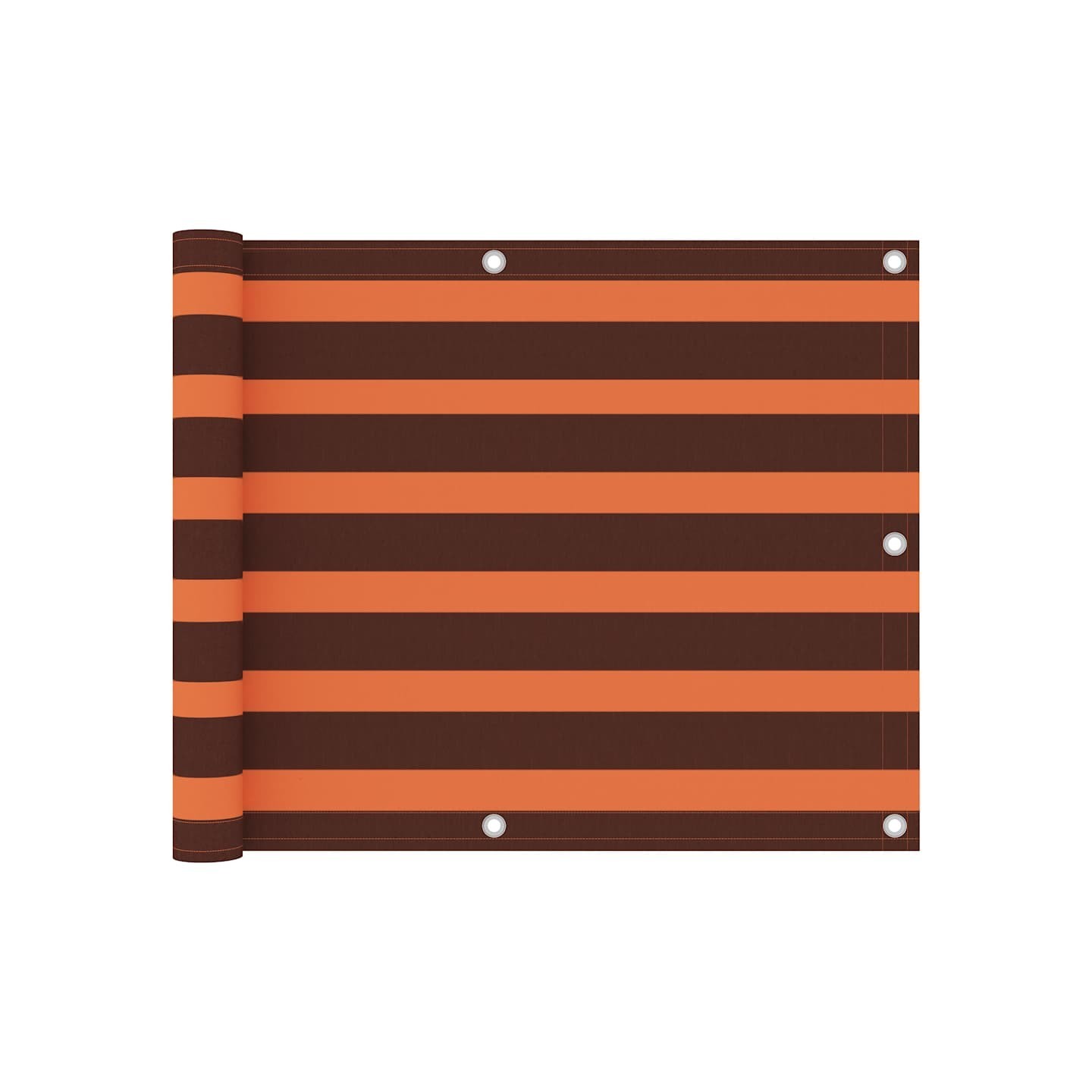 Écran de balcon Orange et marron 75x300 cm Tissu Oxford