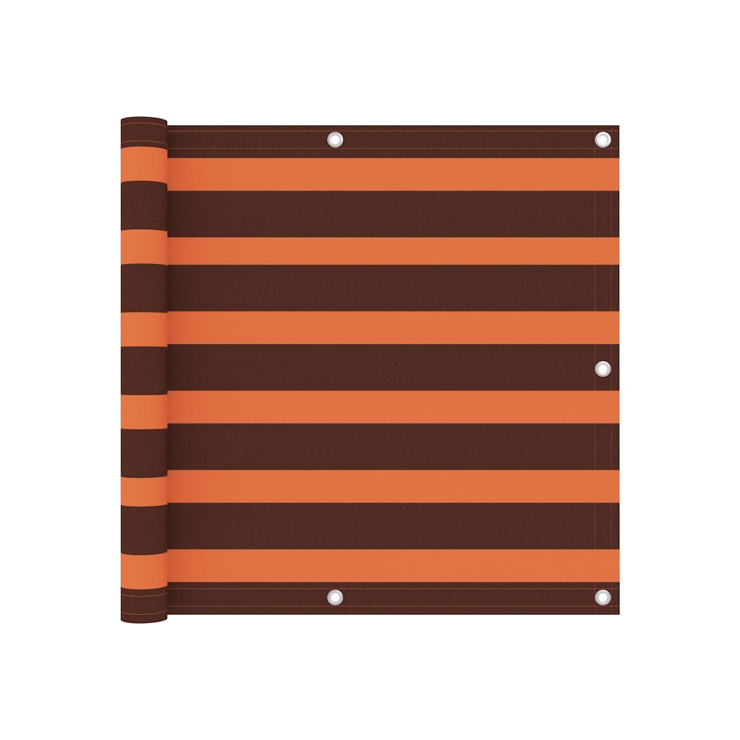 Écran de balcon Orange et marron 90x300 cm Tissu Oxford