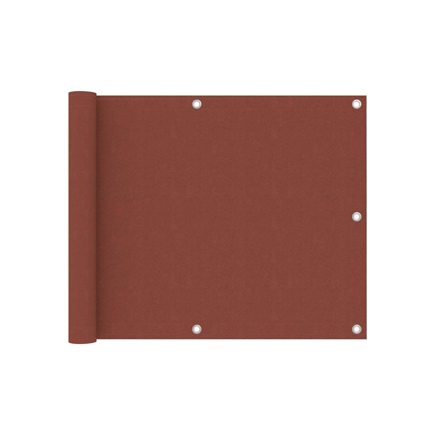 Écran de balcon Terre cuite 75x300 cm Tissu Oxford