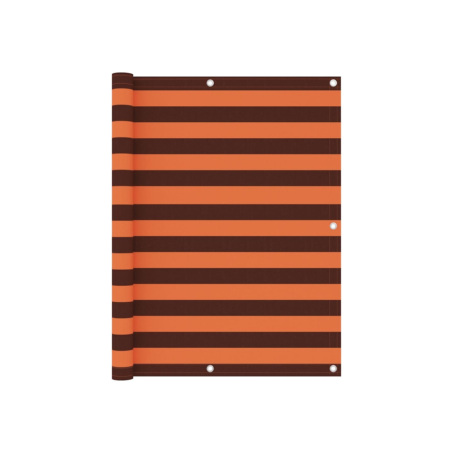 Écran de balcon Orange et marron 120x600 cm Tissu Oxford