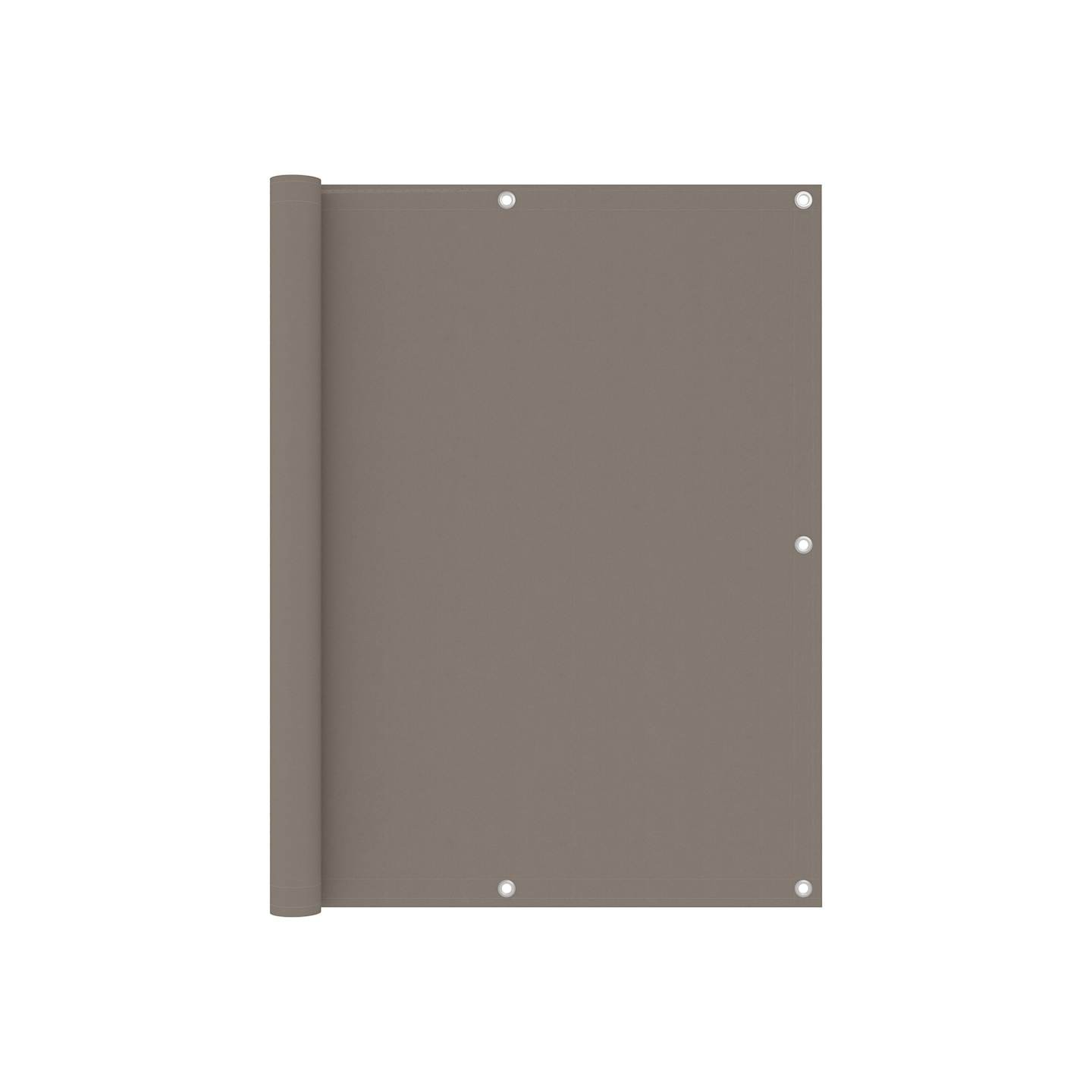 Écran de balcon Taupe 120x500 cm Tissu Oxford