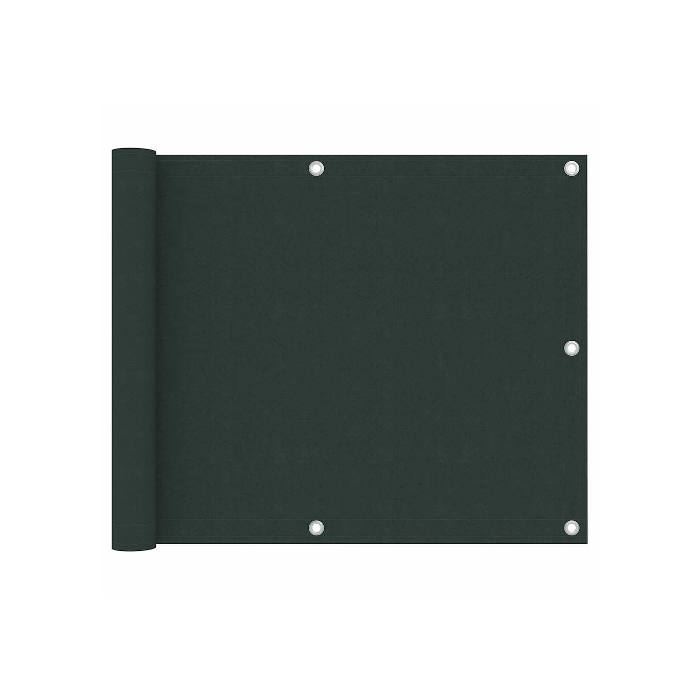 Écran de balcon Vert foncé 75x600 cm Tissu Oxford