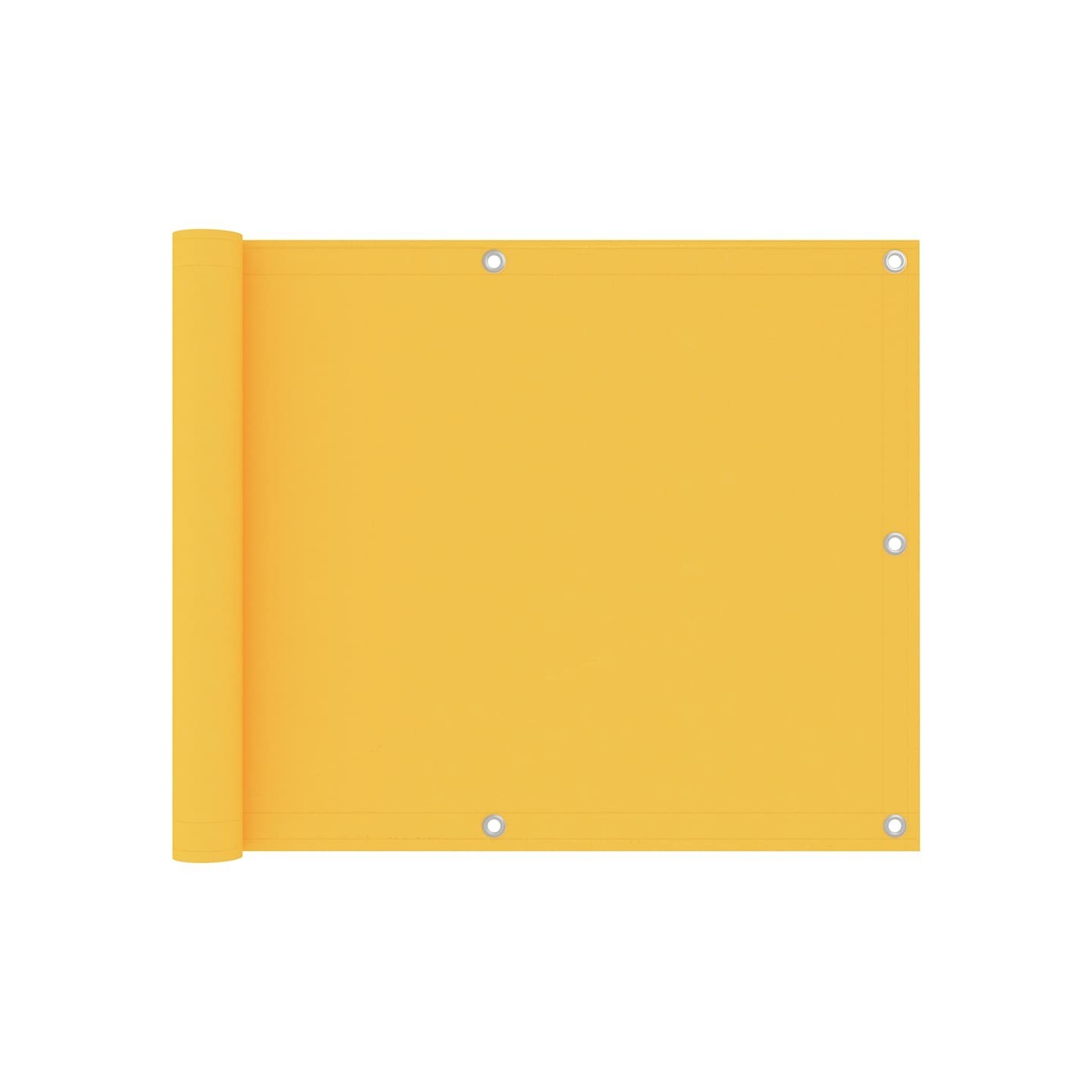 Écran de balcon Jaune 75x600 cm Tissu Oxford