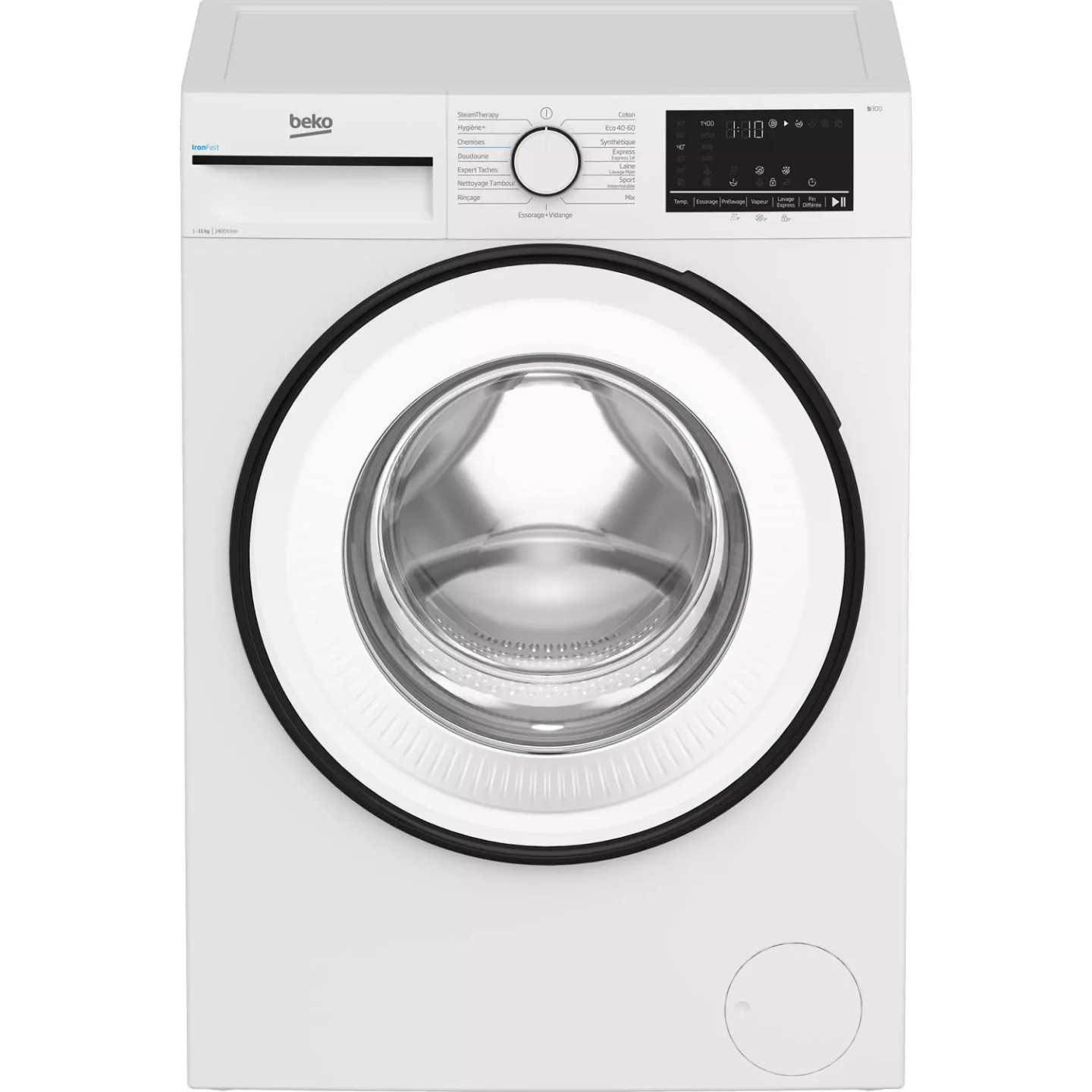 Lave-linge Beko B3WFT51140W 11 kg 1400 tr vapeur | Nimestore