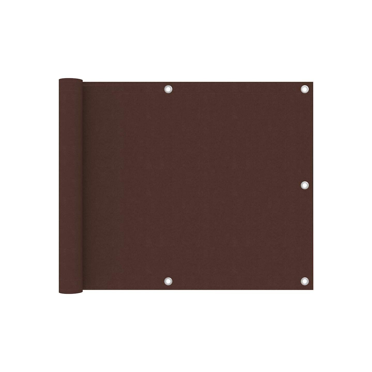 Écran de balcon Marron 75x400 cm Tissu Oxford