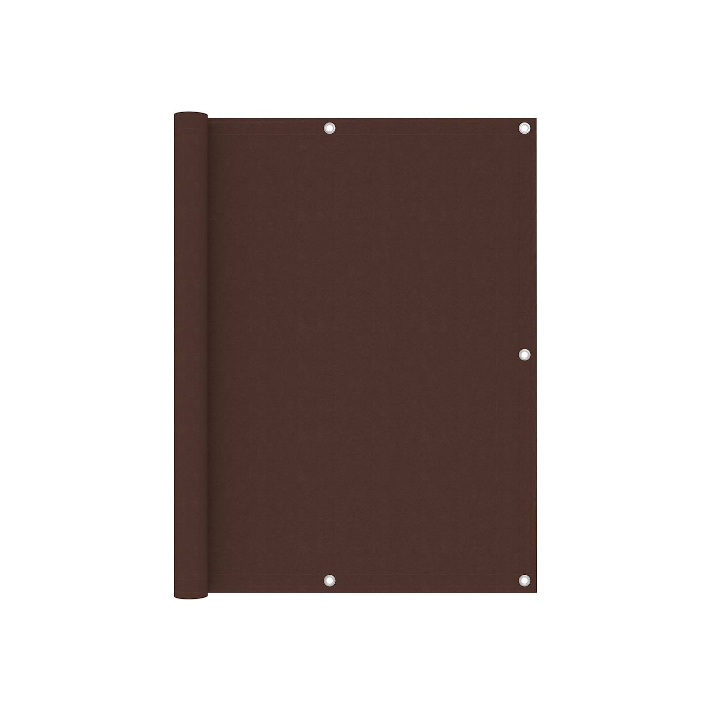 Écran de balcon Marron 120x400 cm Tissu Oxford