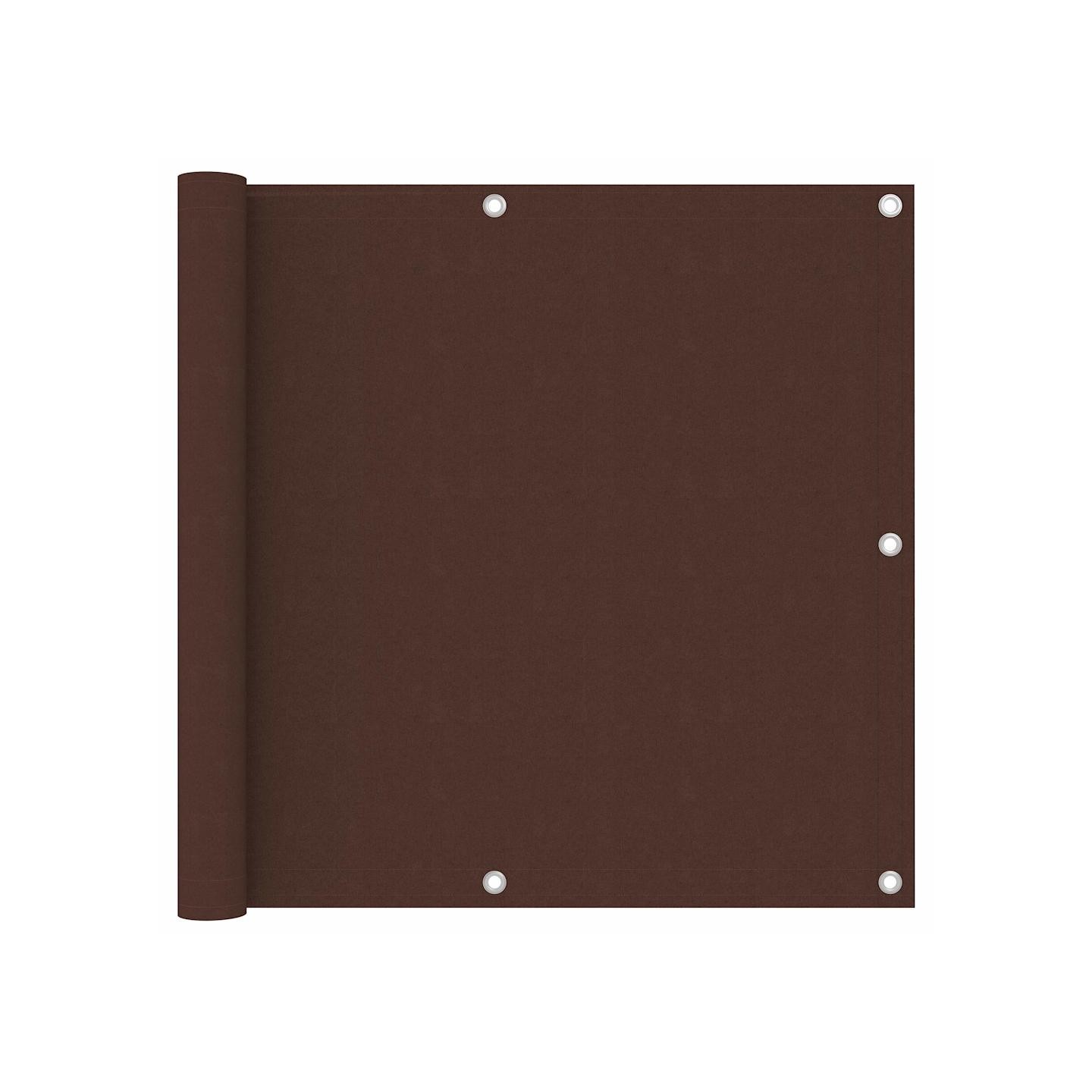 Écran de balcon Marron 90x500 cm Tissu Oxford