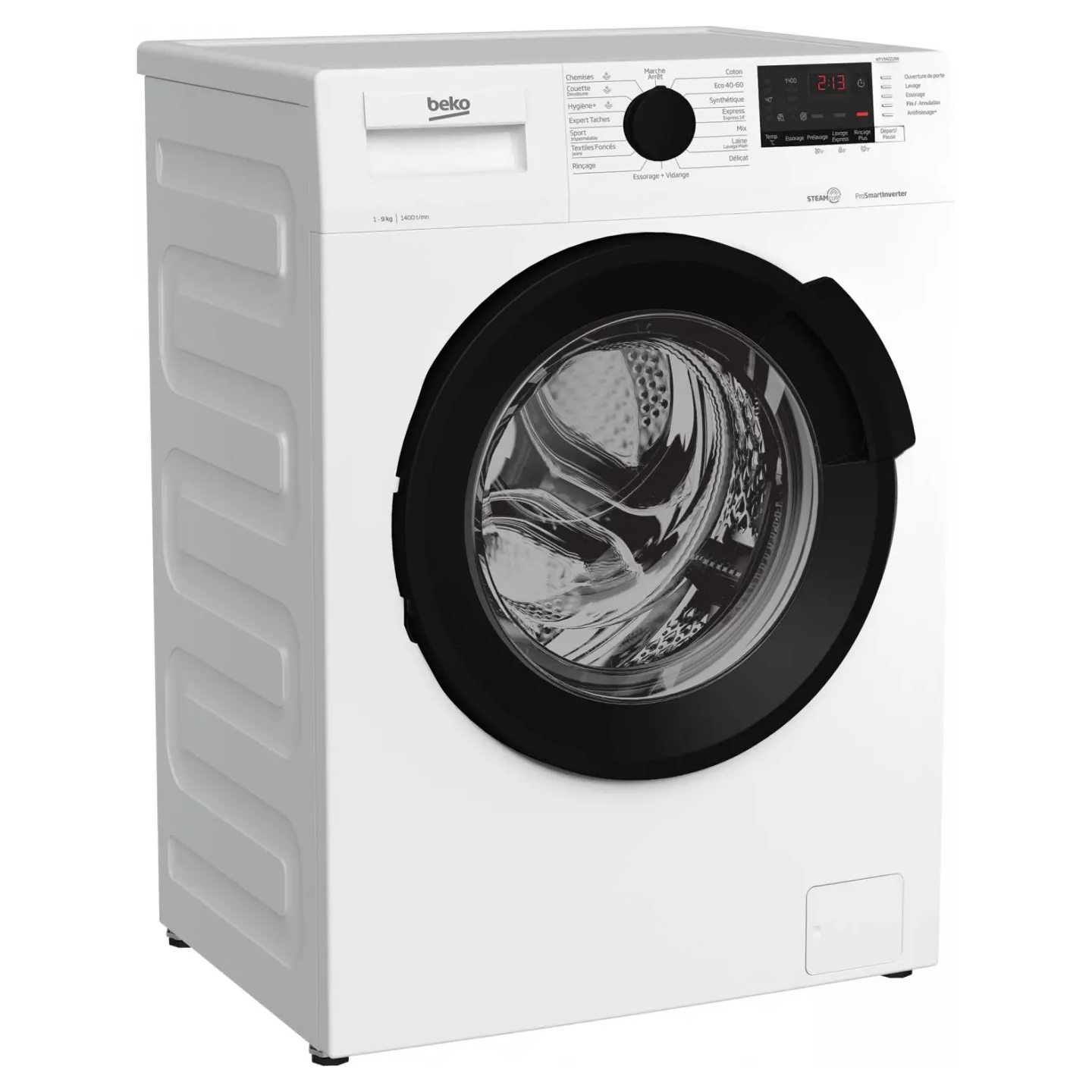 Lave-linge Beko WTV94221BW 9 kg 1400 tr SteamCure | Nimestore