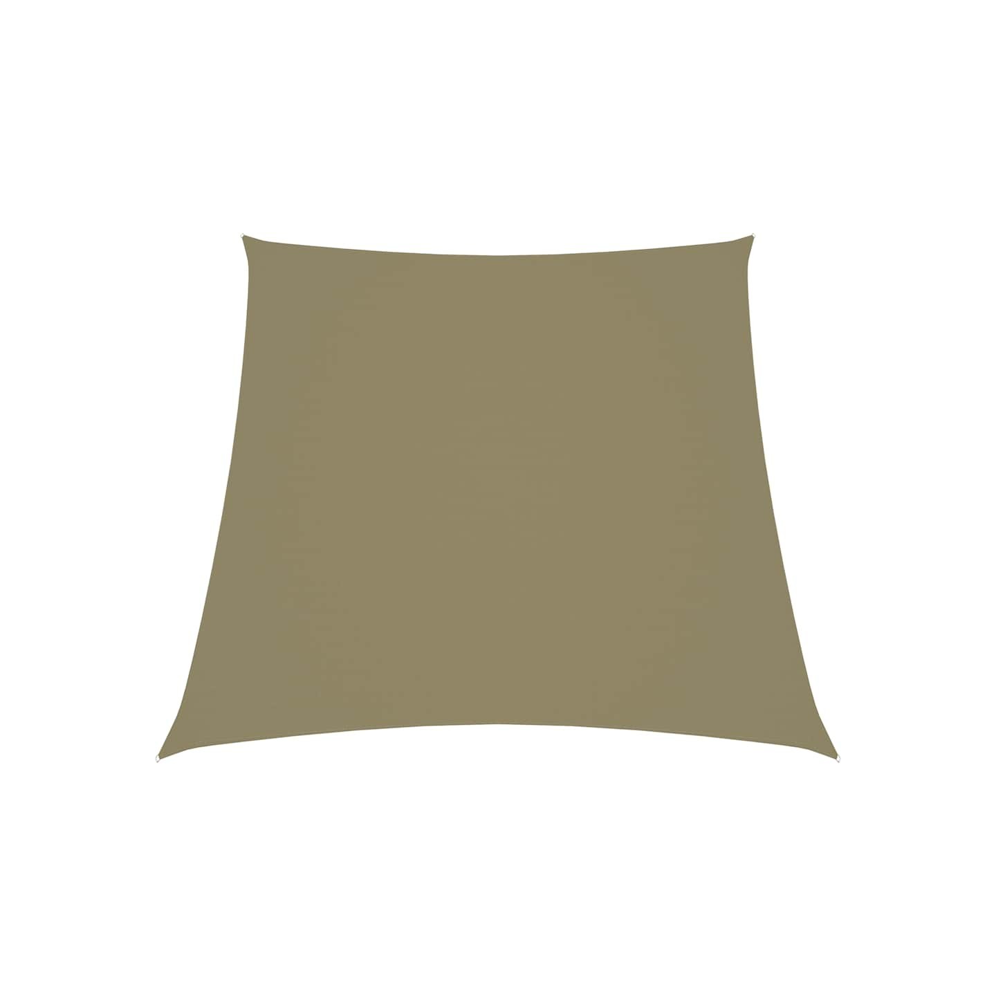 Voile de parasol Tissu Oxford trapèze 2/4x3 m Beige