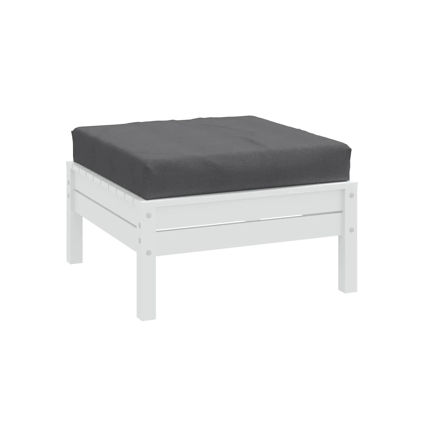 Coussin de palette anthracite mélangé 60x60x9,5 cm tissu
