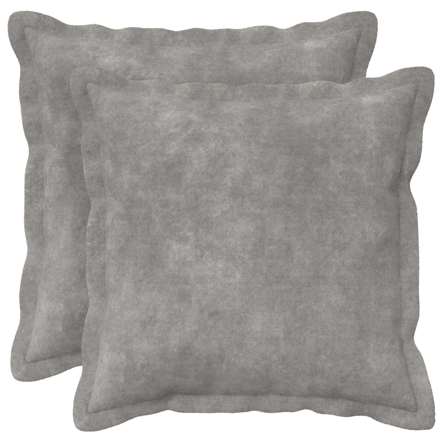 Coussin HOUTEN 2 pc Gris clair Fleece en microfibre