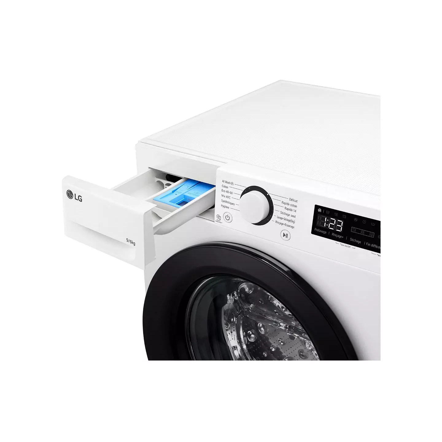 Lave-linge séchant LG F964R35WRS 9/6 kg AI Direct Drive | Nimestore
