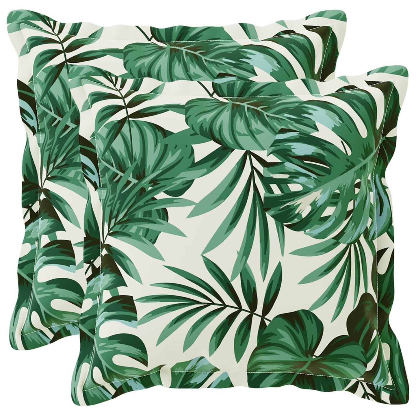 Coussin Feuille HOUTEN 2 pc Motif feuilles Polyester