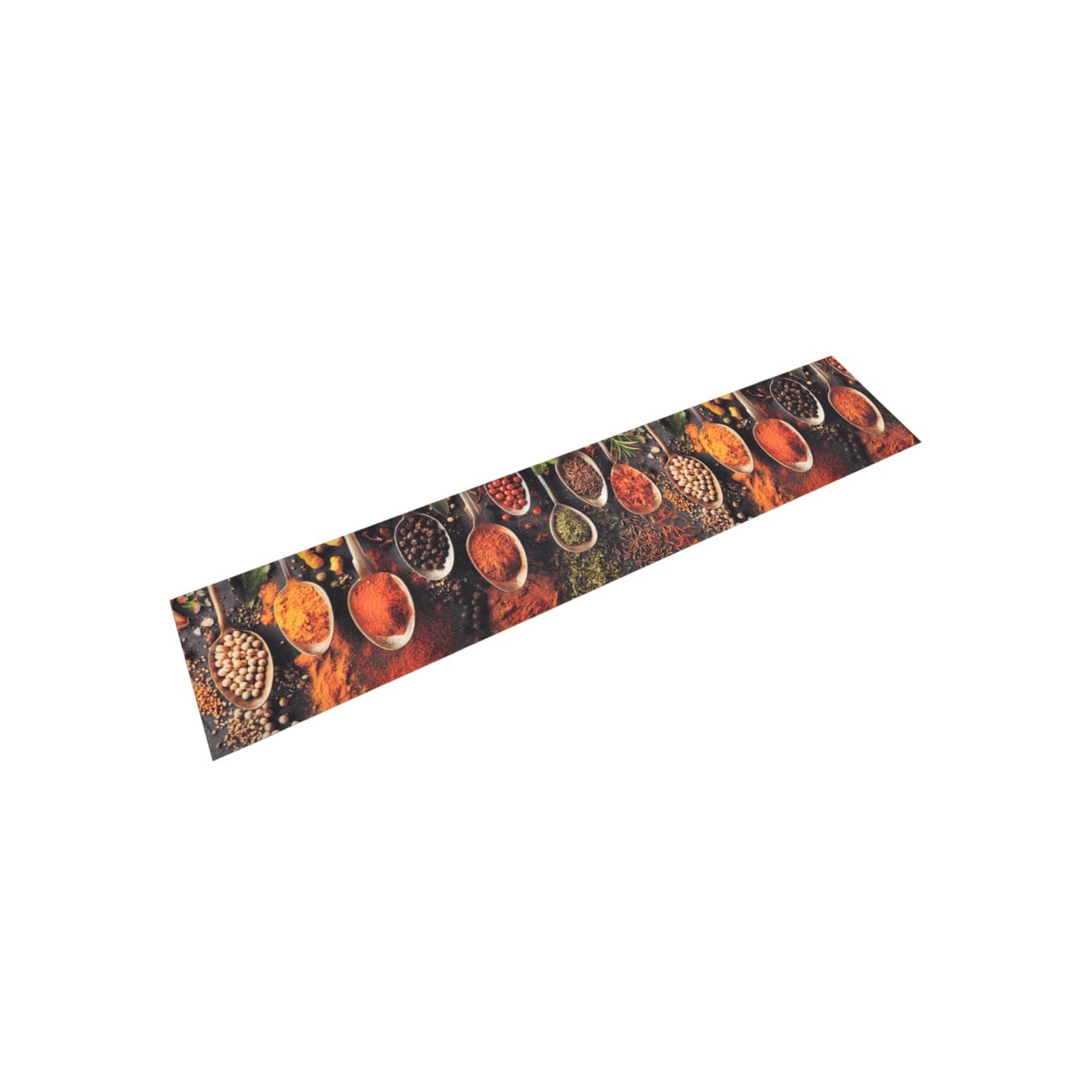 Tapis de cuisine lavable impression cuillère épices 60x300 cm