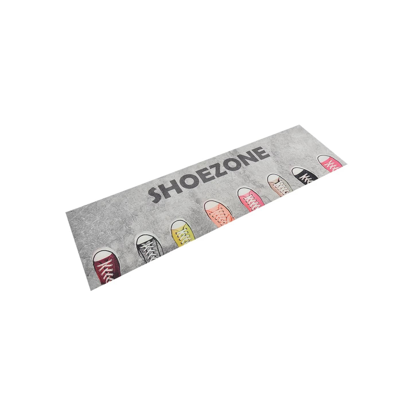 Tapis de cuisine lavable impression shoezone 45x150 cm velours