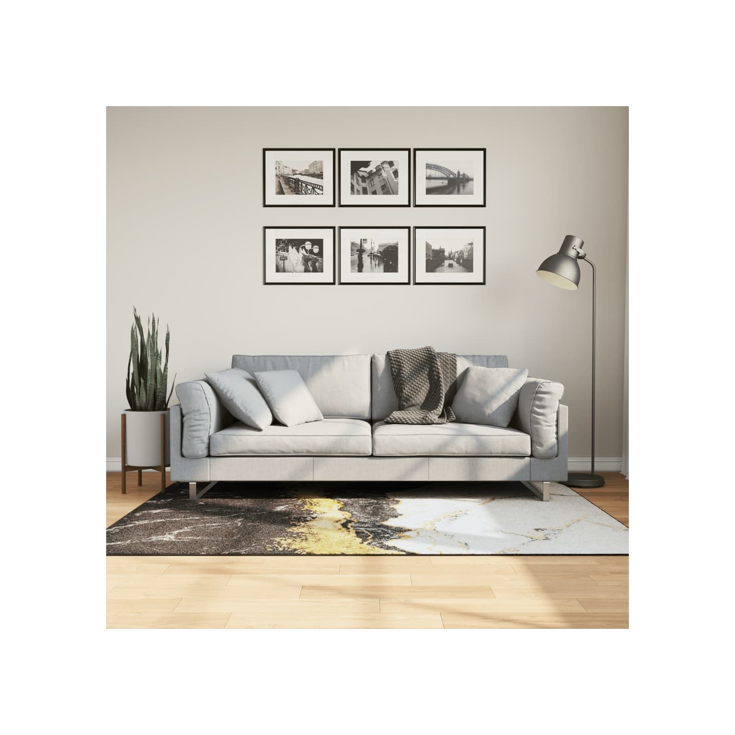 Tapis lavable multicolore 120x180 cm